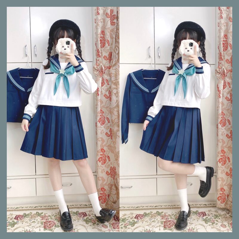 水手服日本素材模板 水手服日本图片下载 小麦优选