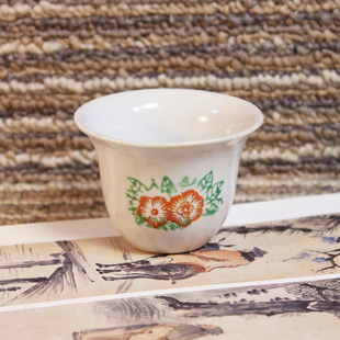 60年代小酒盅小酒杯怀旧装饰道具摆设民俗影视手工手绘老物件双喜