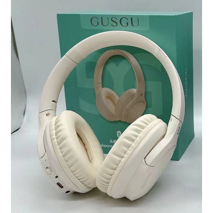 古尚古 GU200出口长续航头戴式无线有线两用蓝牙5.3耳机外贸库存