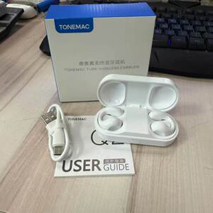 唐迈Q2气传导真无线OWS挂夹不入耳开放式低延迟蓝牙耳机TONEMAC