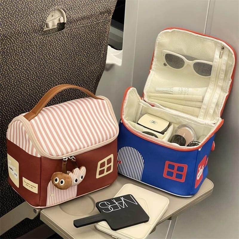 多巴胺化妆包收纳可爱房子大容量分区便携新款洗漱收纳袋旅行手提,收纳整理,化妆包,淘宝优惠券,粉丝福利购,淘宝优惠卷