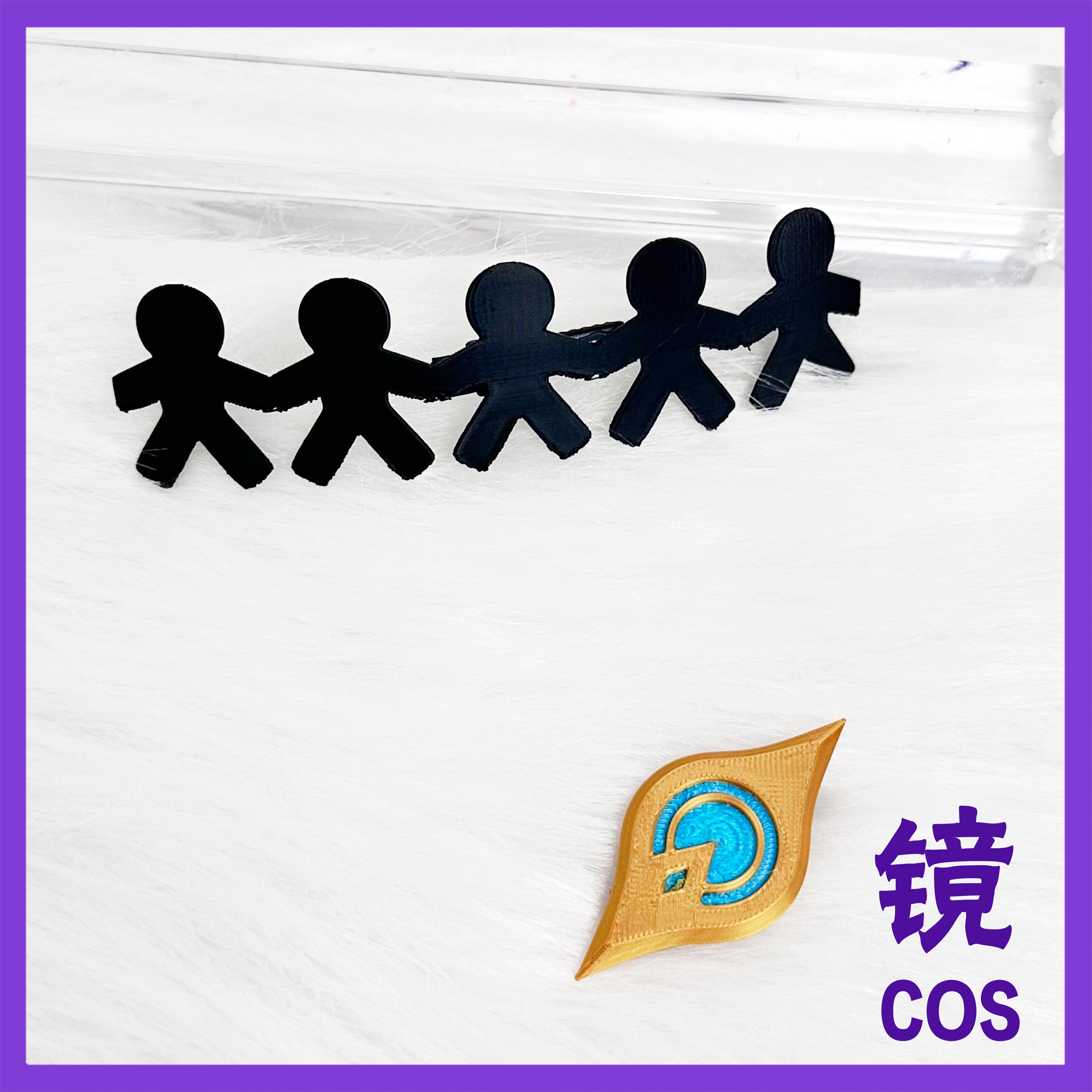 鸣潮达妮娅cos头饰发饰cos假发发夹发箍配饰3d打印图片