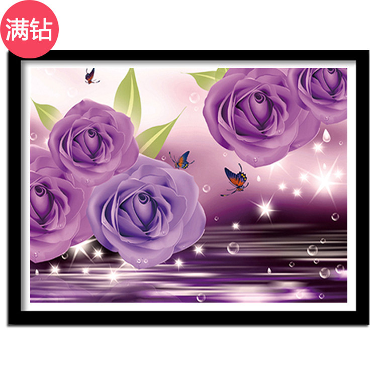 花卉卧室钻石画十字绣