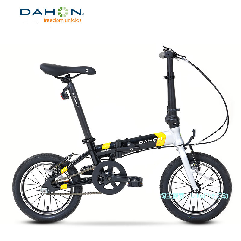 DAHON大行折叠儿童自行车KAA411带辅助轮越龄车AGELESS铝合金14寸
