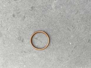 适用于雪佛兰乐驰排气管接口垫 后节消音器密封垫 铜圈接口垫