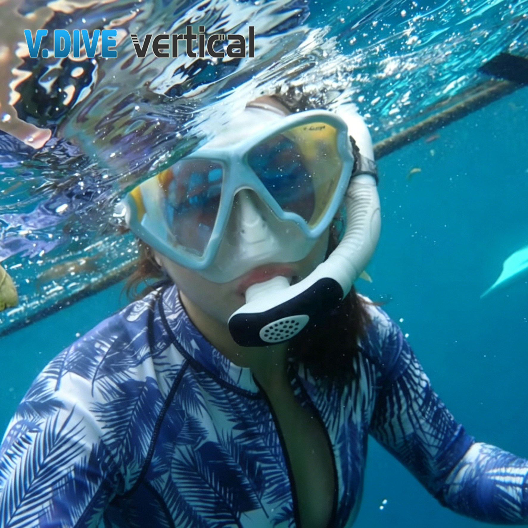 台北威带夫VdiveB33大视野深潜面镜浮潜装备潜水镜UV400镀膜潜水