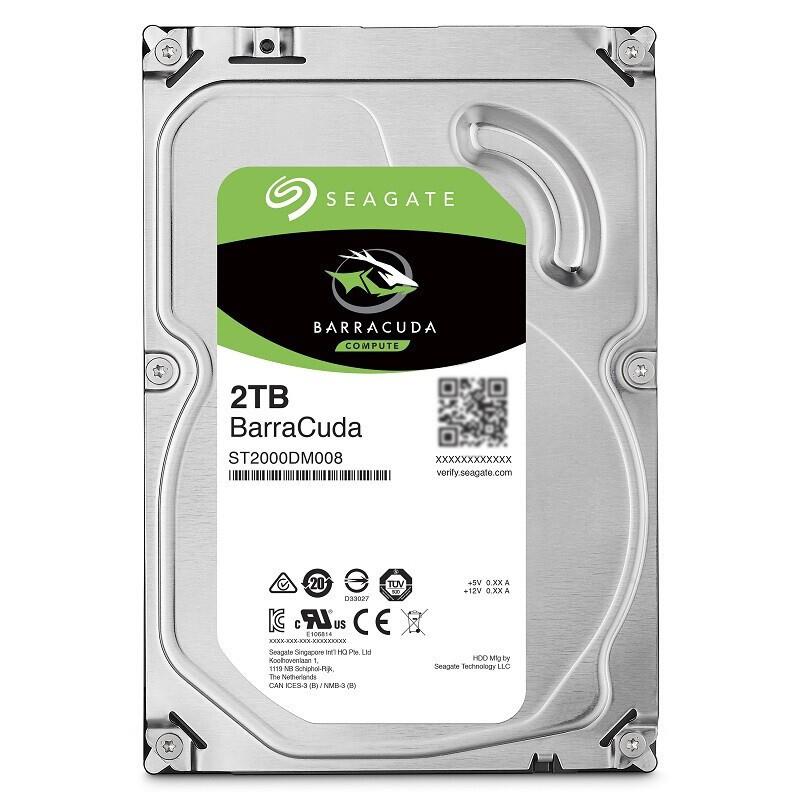 Seagate/希捷酷鱼BarraCuda 1T 2T 4T 6T 8T 3.5寸机械硬盘适用