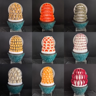 饰模型仿真烤肉自助餐红虾海鲜塔62cm高半面模型摆件 仿真海鲜塔装