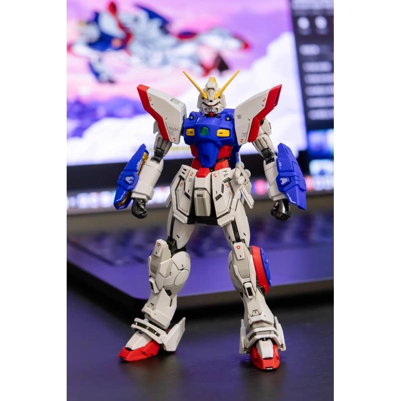 代工万代RG 闪光高达 喷涂上色 机动武斗传G高达多蒙卡修拼装模型图片