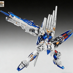 代工钣喷GK牛农场主造物牛高达财喵喵 金属蓝 财牛高达拼装模型