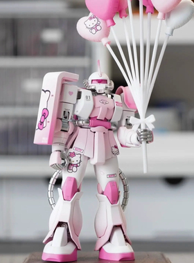 万代 MG HG MS-06S CHAR S  夏亚红扎古粉色配色代工上色模型拼装