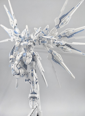 代工长龙五金 国产MGEX 强袭自由暮光白 高达改色拼装可动模型