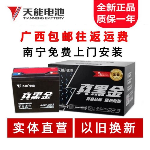 天能真黑金电动车电池60V23Ah