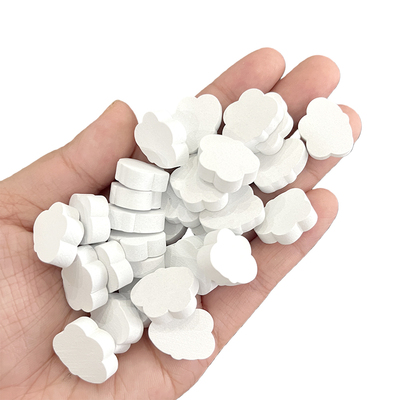 木制棋子异形棋子几何木白色云朵棉花token自制DIY指示物模型棋子