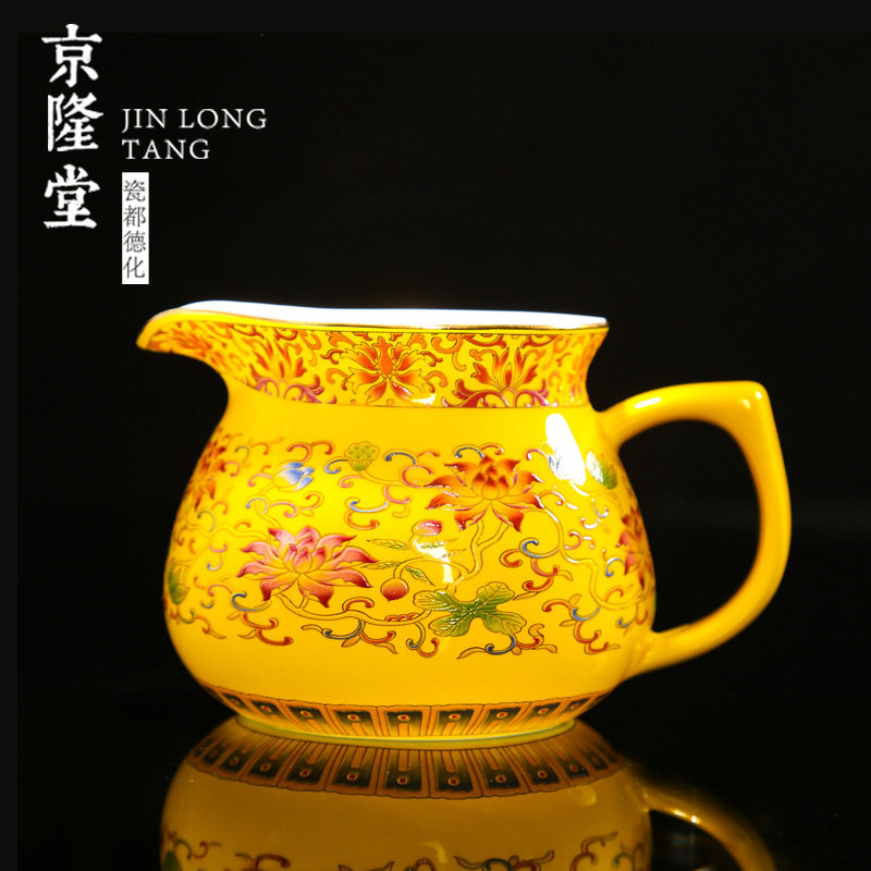 京隆堂 珐琅彩陶瓷公道 大号茶海家用功夫茶具配件均匀公杯分茶器,餐饮具,茶杯,淘宝优惠券,粉丝福利购,淘宝优惠卷