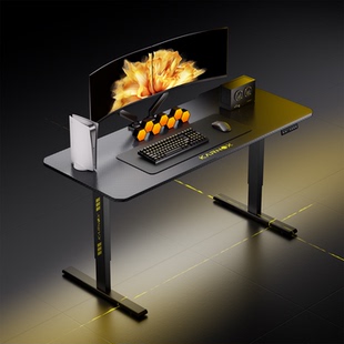 升降电脑桌台式家用电竞桌椅卧室简易工作台书桌学生学习桌办公桌