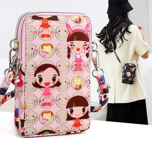 卡通手机包女斜挎小包单肩包挂脖