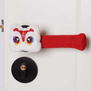 门把手保护套新家入住门挂件装饰品氛围圣诞喜庆布置装饰入户门贴