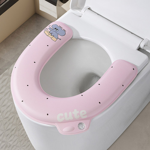 马桶坐垫EVA四季通用家用夏2026新款粘贴式防水免洗坐便器套座圈 - 封面