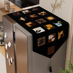 冰箱防尘盖布防灰尘顶盖布防尘罩2025新款单开双开门冰柜遮尘盖巾