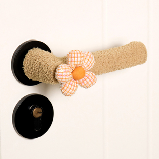 花朵装饰门把手套防碰撞保护套冬季入户门把手套卧室门把套新款