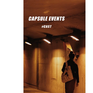 CAPSULE 泼墨手绘原创设计单肩包欧小众美帆布包 EVENTS胶囊事件