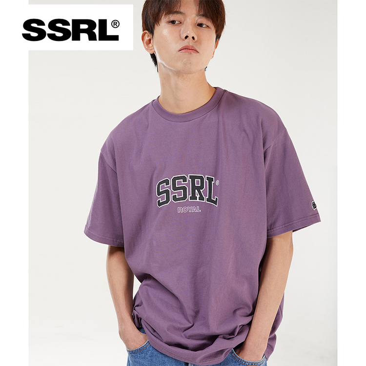 【官方授权】SSRL韩国潮牌复古字母短袖T恤INS朱宇宰李圣经同款