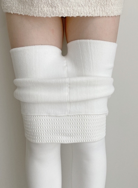 秋冬加绒白色打底连裤袜春秋加厚丝袜外穿显瘦防勾Lolita女保暖袜