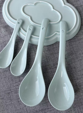 景德镇陶瓷勺子吃饭勺大汤勺调味匙麻辣烫汤面用勺套装餐厅调羹