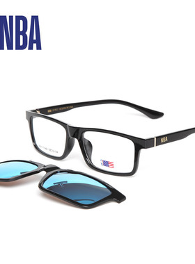 NBA近视眼镜墨镜磁吸夹片男女款