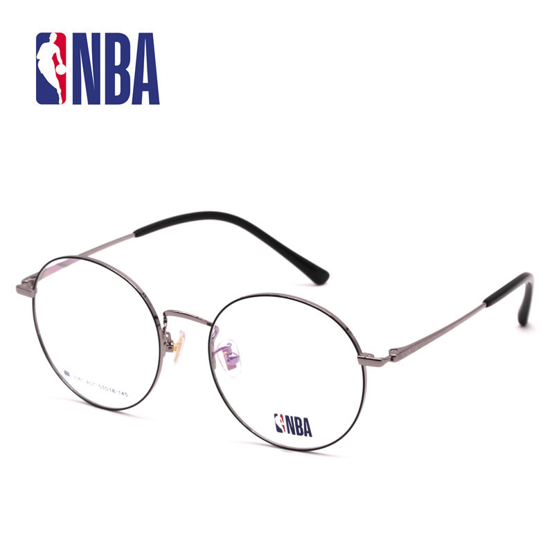 NBA3081 近视眼镜框眼镜架金属男女款圆形平光复古韩版文艺玫瑰金