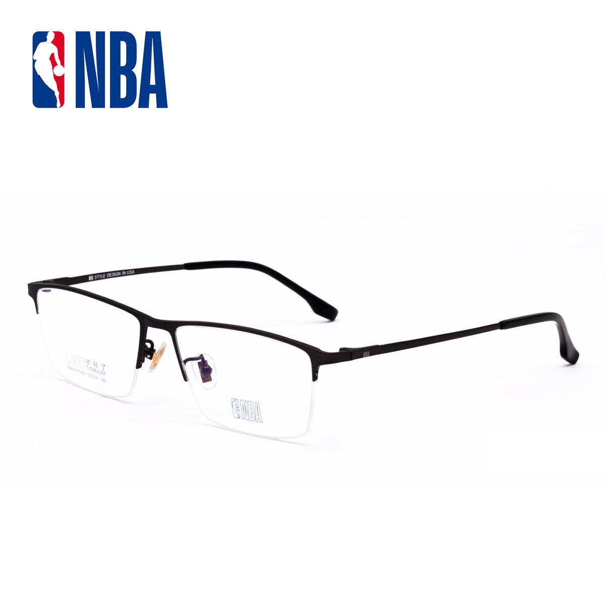 NBA3077 纯钛眼镜框架男士商务半框方框复古文艺简单款超轻有质感