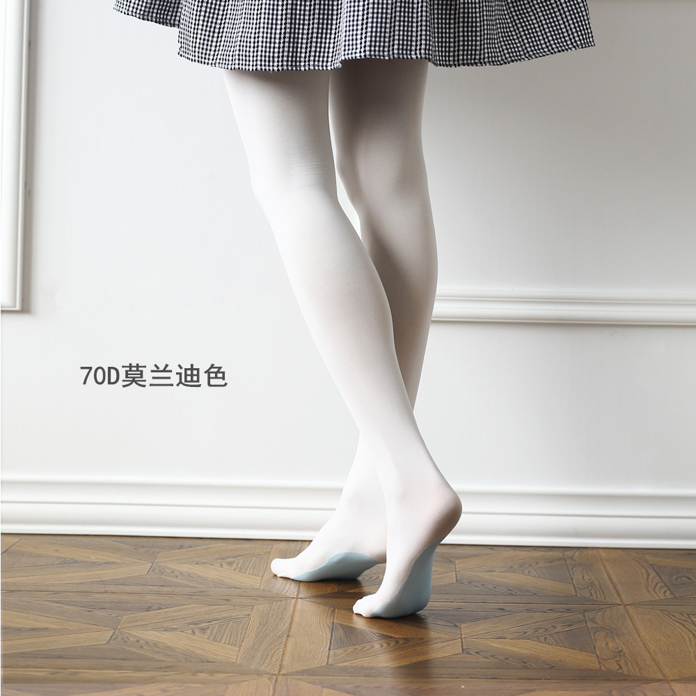 袜子女足底防滑哑光莫兰迪丝袜