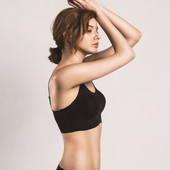 舒适无痕无钢圈光面隐形内衣 亲肤薄款 女士细带薄款 冰丝文胸女