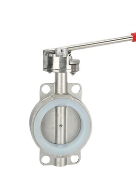 304不锈钢对夹式蝶阀D71X-16P硅胶密封手动阀门开关自来水排污304