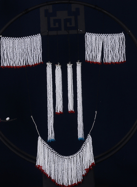 戏曲头面配件米珠穗子凤挑挂穗鬓帘耳挖子后三件簪围凤头步摇流苏