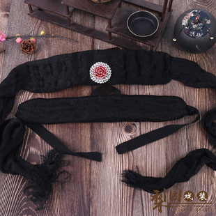 戏曲花旦包头用品 旦角化妆插泡子用泡条布 水沙青衣前额发垫发包