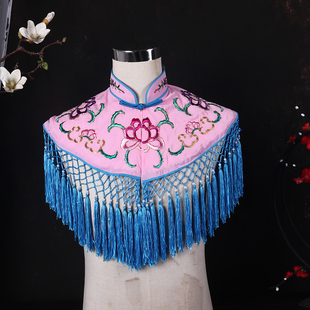 戏曲戏剧 越剧京剧黄梅戏花旦小姐宫女戏服云肩 多色女款披肩云间