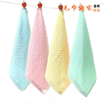 儿童小方巾幼儿园毛巾纯棉卡通方巾口水巾挂巾垫背巾手帕手巾面巾