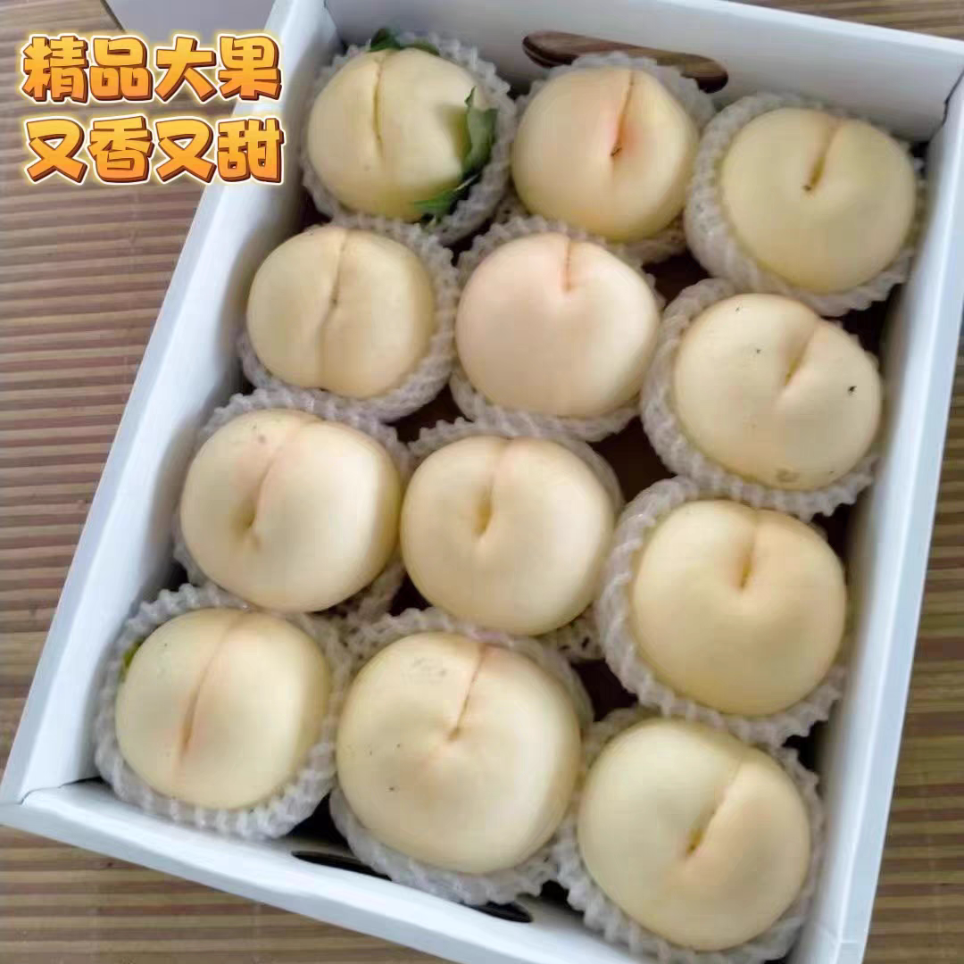 新沂水蜜桃新鲜采摘白凤水蜜桃
