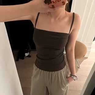 别致抹胸上衣女夏季 显瘦夏款 背心 辣妹细肩带小吊带内搭修身 泰式