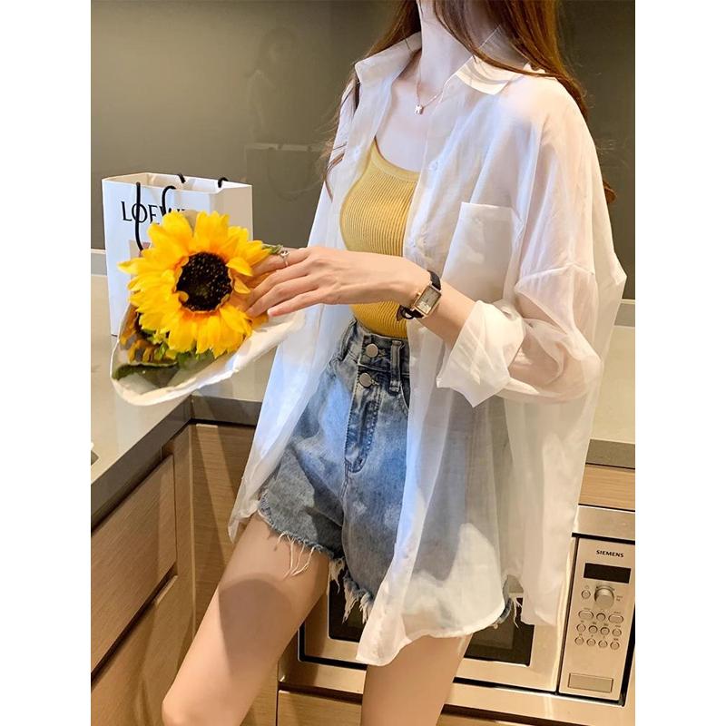 防晒女披肩外搭2025夏季新款纯色轻薄外套宽松上衣女款防晒服开衫