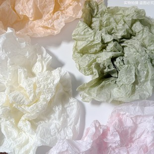 莫兰迪色系雪梨纸花束蛋糕装饰水果礼盒鲜花包装纸幼儿园环创材料