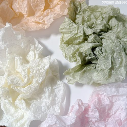 莫兰迪色系雪梨纸花束蛋糕装饰水果礼盒鲜花包装纸幼儿园环创材料