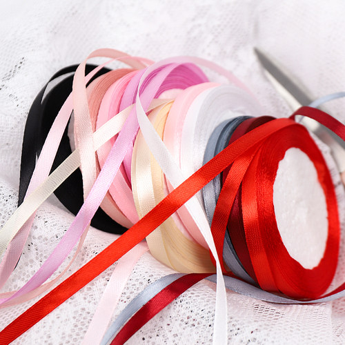 鲜花礼物包装纯色丝带蛋糕绸带花束彩带细绳子花艺缎带蝴蝶结彩带