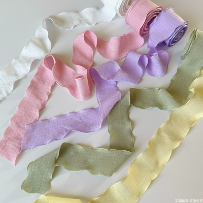 花边褶皱丝带蛋糕装饰