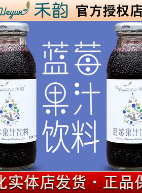 【2月份】禾韵蓝莓果汁饮料 260ml 果汁含量≥85% 通化特产