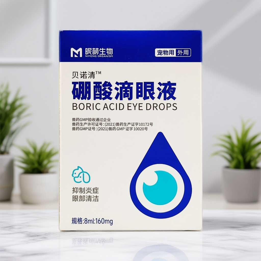 犬猫眼部清洁抑制炎症结膜炎角膜炎眼膜充血泪腺炎硼酸滴眼液