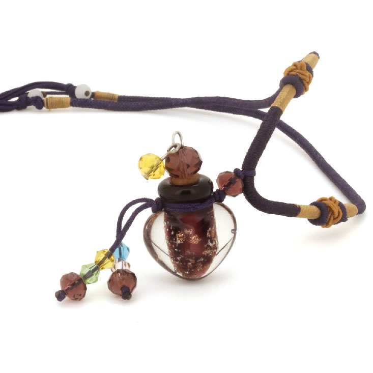 小巧学生散香精油香水瓶项链琉璃