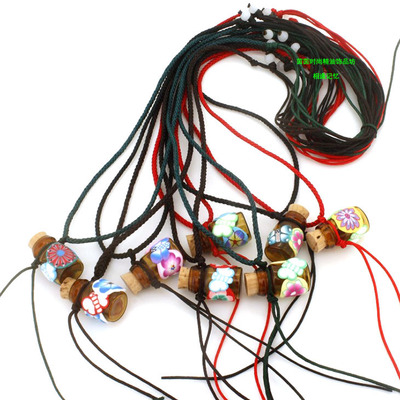 软陶不易碎项链简约纯色通用玻璃